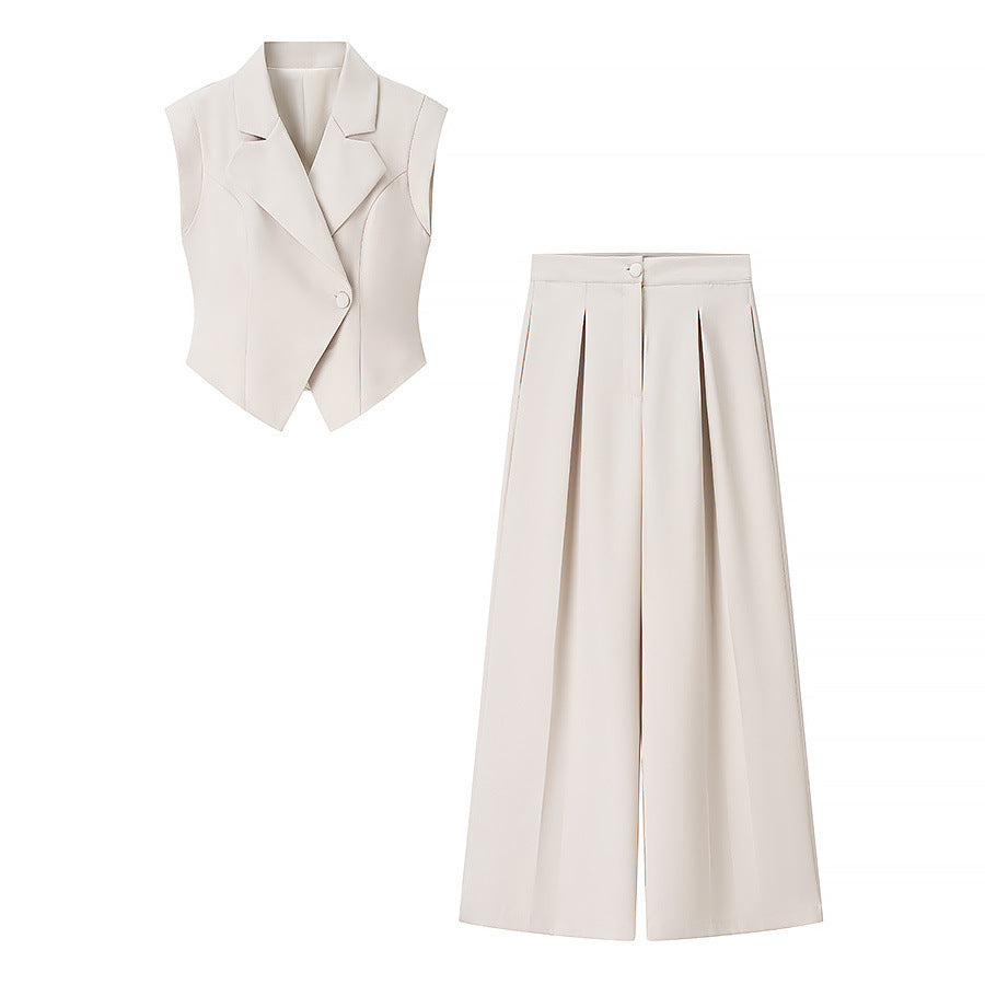 Sleeveless Vest Suit