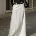High Waist A-Line Umbrella Maxi Skirt