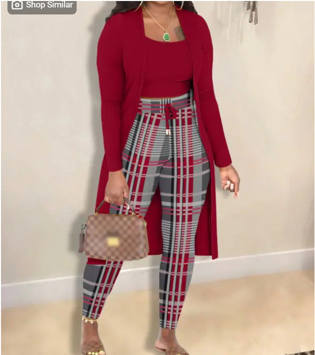 Printed Coat & Trousers Set