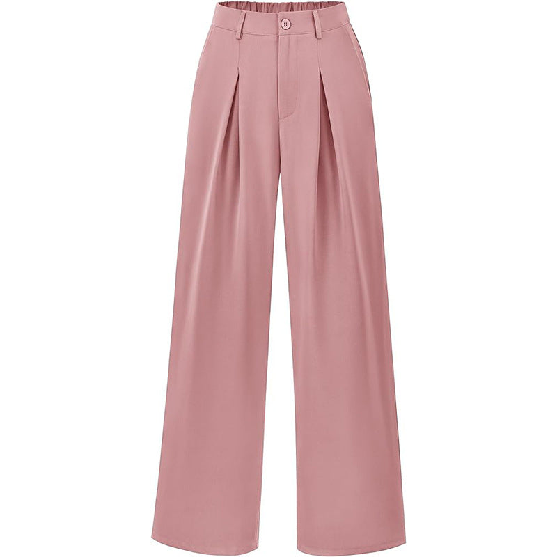Smocked High-Waist Pants