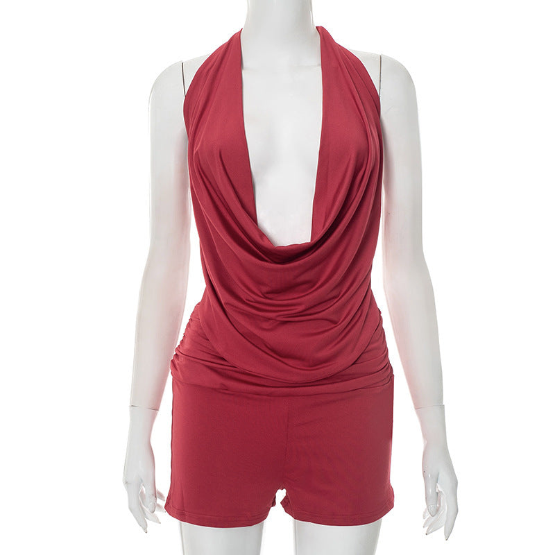 Tie-front Top & Shorts