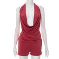 Tie-front Top & Shorts