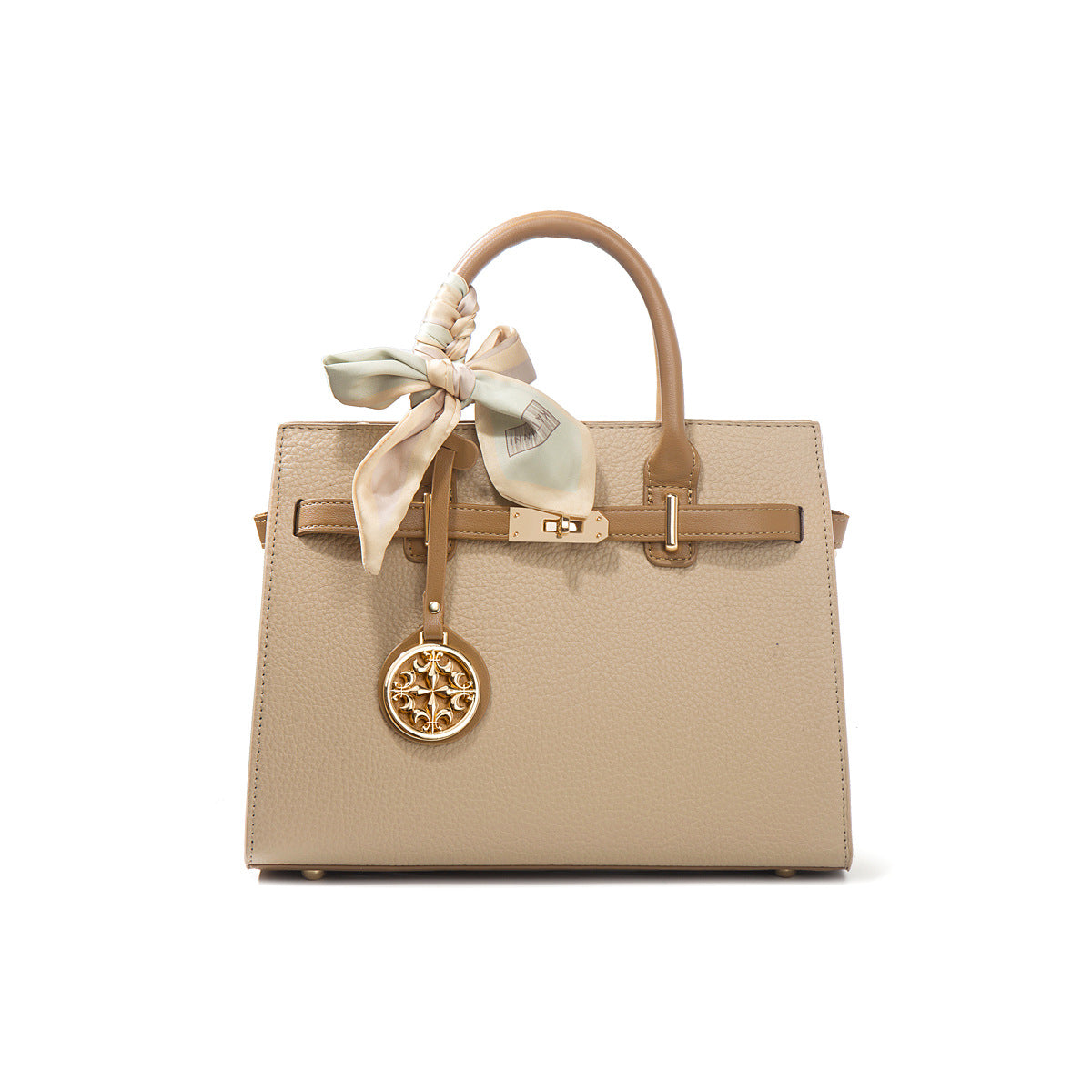 Elegant PU Leather Crossbody Handbag with Bow Detail