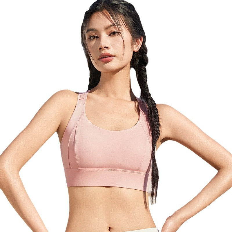 Wide Strap Support Sports Bra