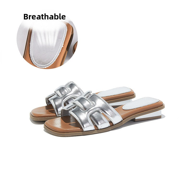Woven Slip On Sandals