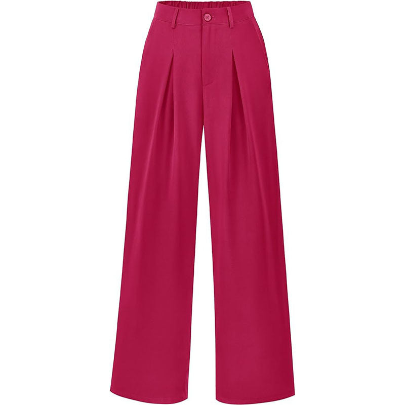 Smocked High-Waist Pants