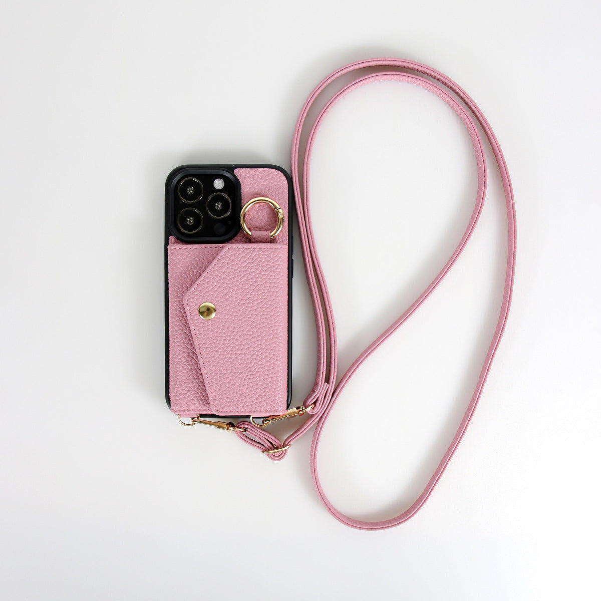 Multi-Card Slot Phone Case with Lanyard Strap