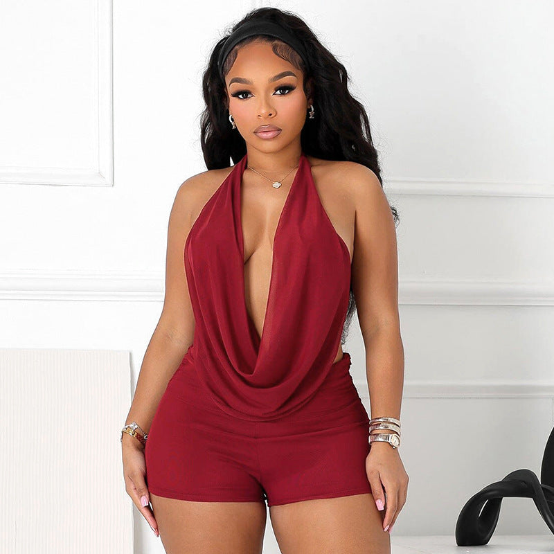 Tie-front Top & Shorts