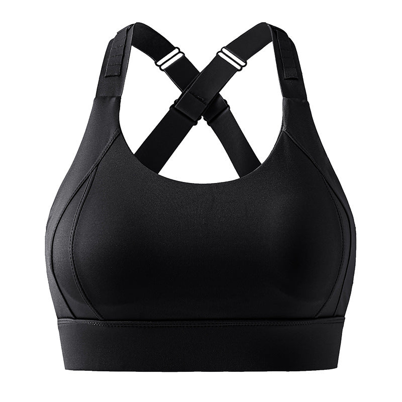 Wide Strap Support Sports Bra