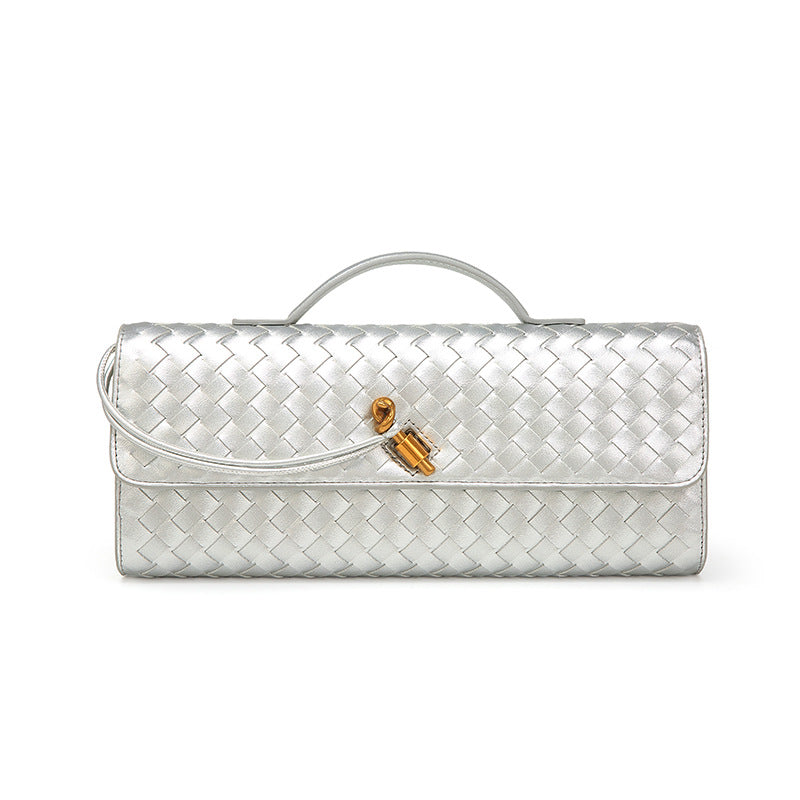 Woven Single Shoulder Evening Crossbody Bag