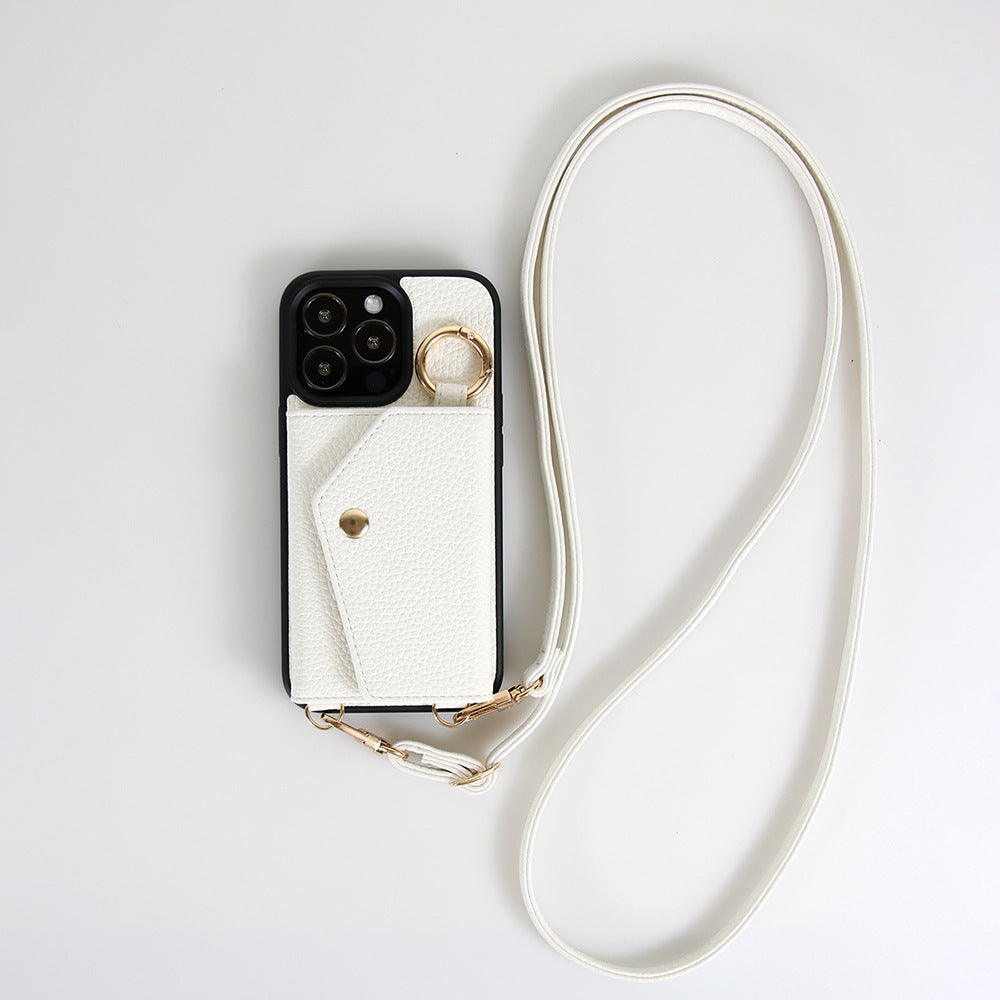 Multi-Card Slot Phone Case with Lanyard Strap