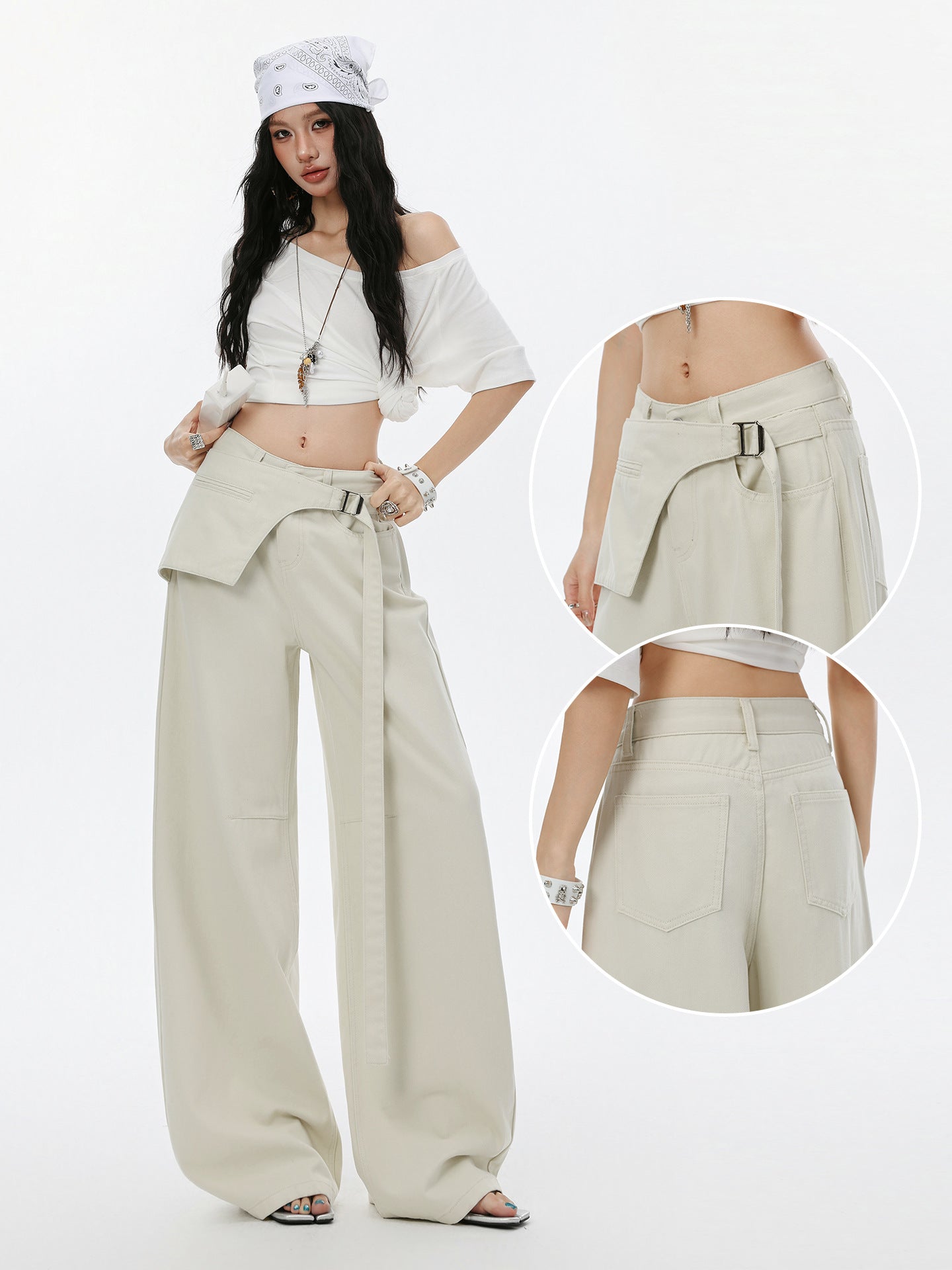 High Waist Flowy Wide Leg Pants