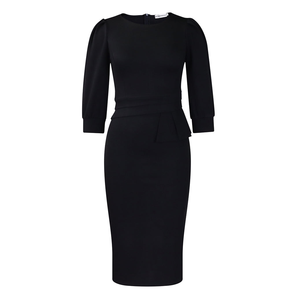 Round Neck Pencil Dress