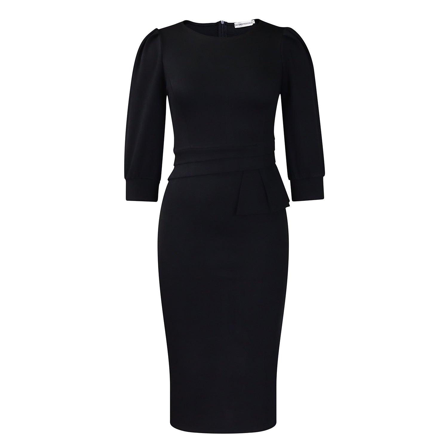 Round Neck Pencil Dress