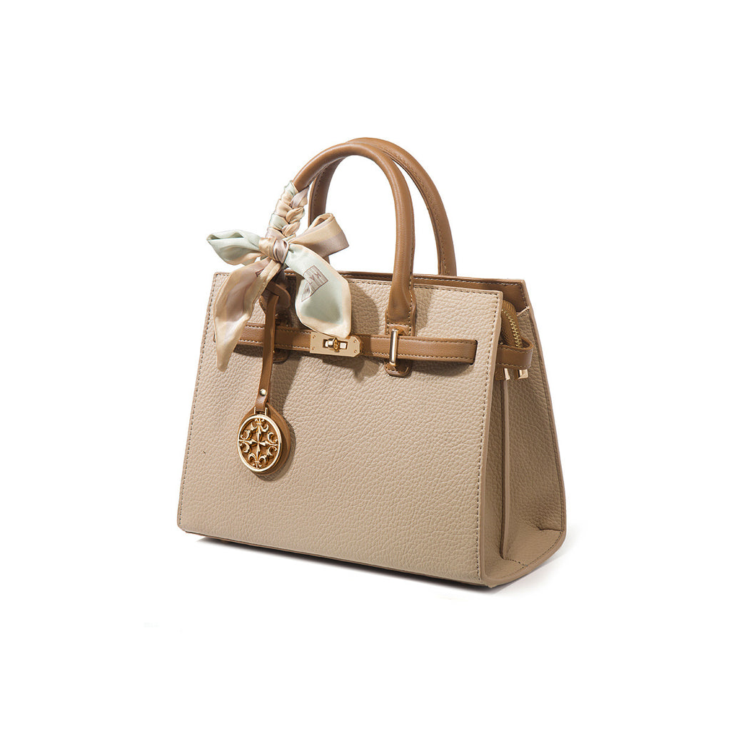 Elegant PU Leather Crossbody Handbag with Bow Detail