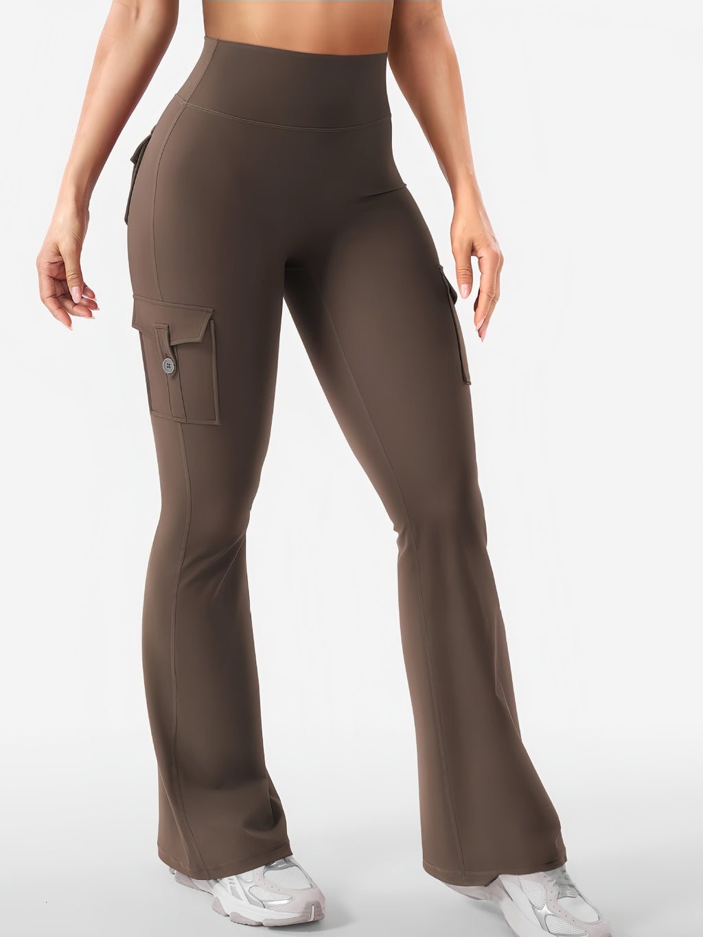 Cargo Pocket Flared Yoga Pants