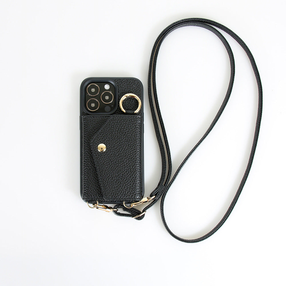 Multi-Card Slot Phone Case with Lanyard Strap