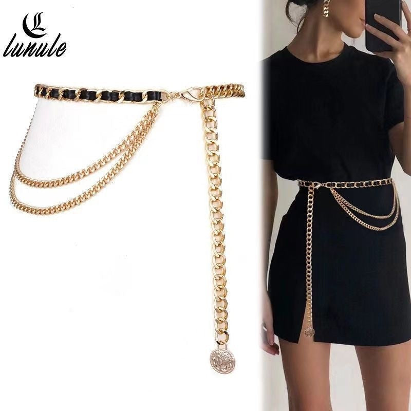 Metal Chain Waist Belt