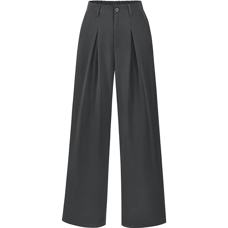 Smocked High-Waist Pants