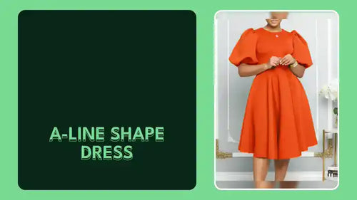 A-line Shape Dress by@Outfy